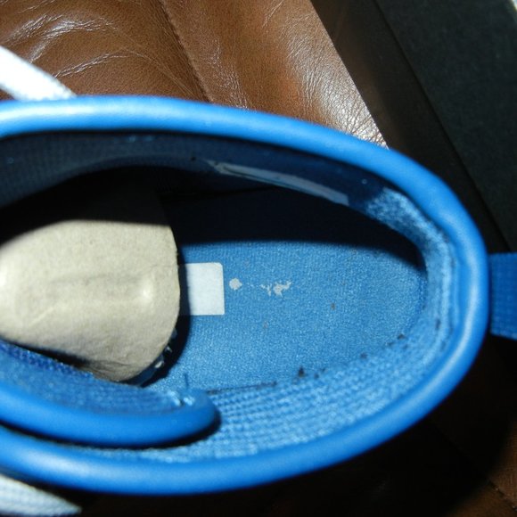 Jordan Nike Galaxy High Top Sneakers Basketball French Blue - Picture 10 of 15